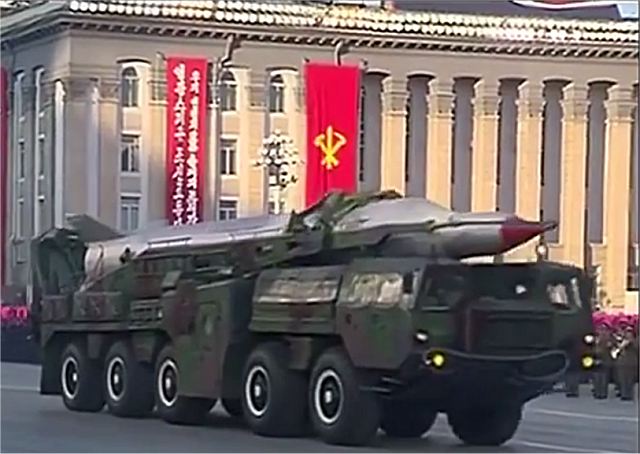 استعراض جيش كوريا الشماليه .......2015  North_Korea_military_parade_10_October_2015_armoured_combat_vehicles_missiles_artillery_044