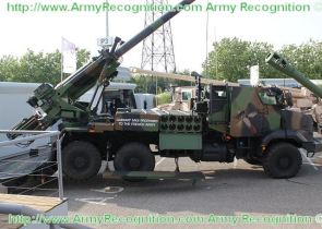  نظام المدفعية ذاتي الحركة عيار 155مم Caesar Caesar_cabin_Mk2_wheeled_sel-propelled_howitzer_truck_Nexter_France_French_right_side_view_001