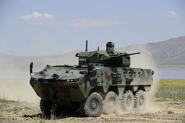 تغطيه اعلاميه ............ معرض KADEX 2014 في كازخستان  ARMA_with_MIZRAK_turret_KADEX_2014_International_Exhibition_weapons_systems_military_equipment_Astana_Kazakhstan_001