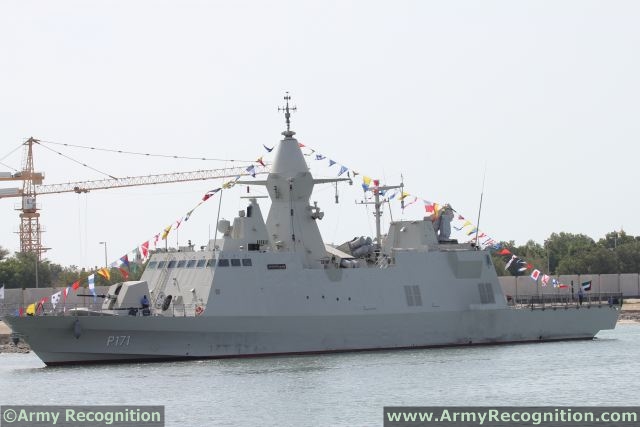 الطرادات، من الفئة بينونه Baynunah_class_corvette_NAVDEX_UAE_Navy_naval_defence_exhibition_Abu_Dhabi_001