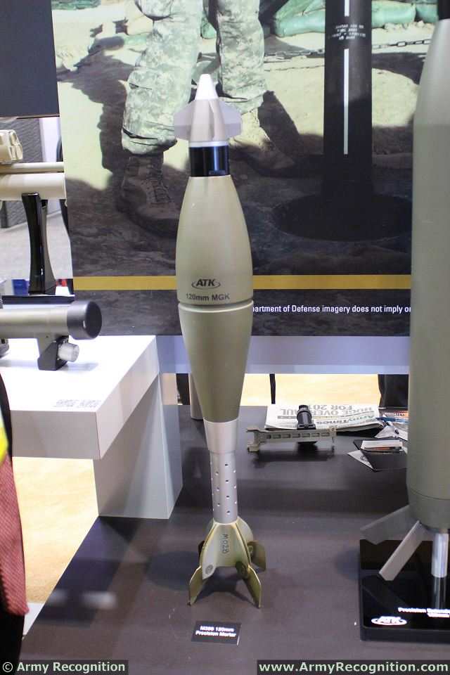 معرض AUSA 2014 يعرض احدث التكنلوجيات العسكريه  XM_395_ATK_Precision_Guidance_Kit_PGK_120mm_mortar_ammunitions_AUSA_2014_defense_exhibition_Washington_DC_640_001