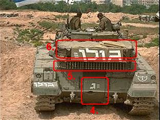 معلومات بسيطة عن الميركافا والصاروخ المضاد لها Merkava_1_Details_Back_Israel_01