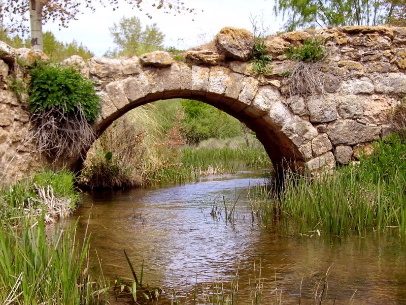 La mujer y el puente Puentes-y-construccion