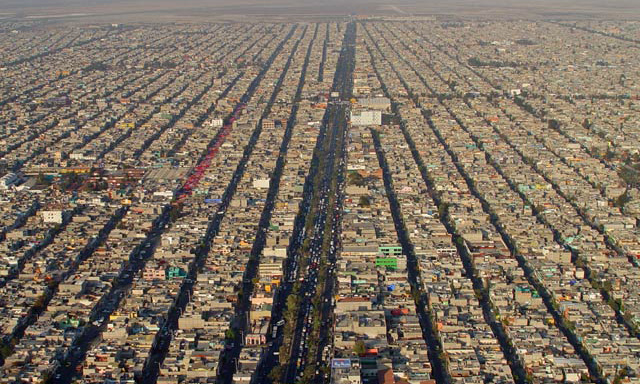 Caos, ordem urbana Mexico