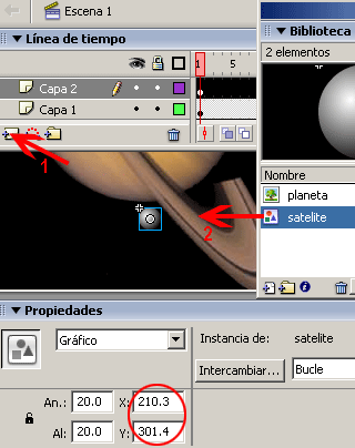 tutoriales Flash Crear una Orbita Animada con Flash | Solo Photoshop Orbita-06