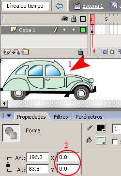 tutoriales Flash Simulación de Movimiento de Alta Velocidad en Flash 8 Aceleracion_03