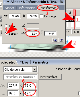 tutoriales Flash Simulación de Movimiento de Alta Velocidad en Flash 8 Aceleracion_08