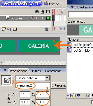 tutoriales Flash Animación Programada para un Menú Flash | Solo Photos Animacion-menu-14