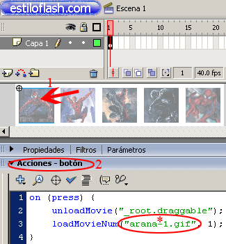 tutoriales Flash Galería del Hombre Araña con Imágenes Externas | Solo Galeria_gif-15