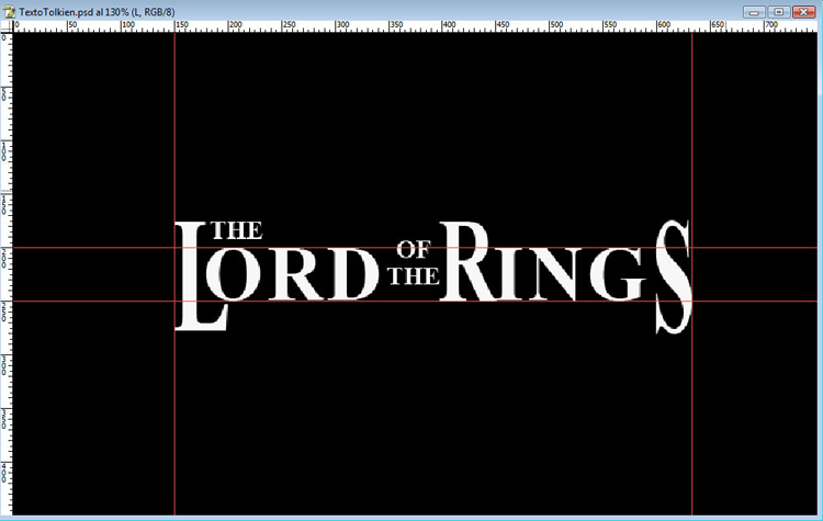 Efecto de texto el Señor de los Anillos [Photoshop] TextoTolkien01