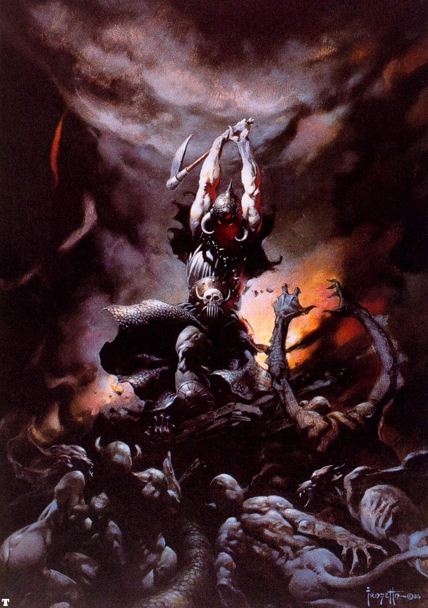 METAL ART (DIBUJANDO HEAVY METAL) FrankFrazetta-The-Death-Dealer-II-1986