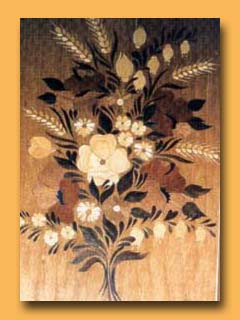 الماركتريه marquetry .. فن تطعيم الخشب.. شاهدو اروع التصاميم.. Bouquet2