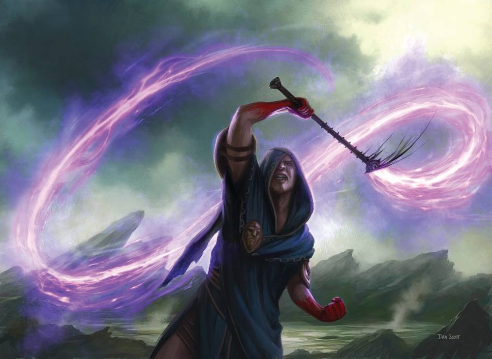 #Benmō (鞭毛)  Lash-of-the-Whip-MtG-Art-from-Theros