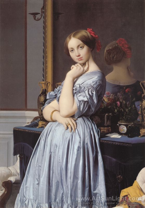 لوحات زيتية متنوعة N-I0001-064-portrait-of-madame-louise-portrait-of-countess-d-haussonville
