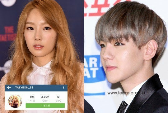 تايون ألغت متابعة بيكهيون على الإنستقرام Taeyeon-and-baekhyun