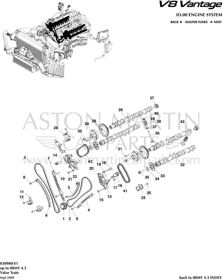 Aston Martin V8 Vantage Valve Train 4EKZBQLV3235YTNALKMZCWFPD