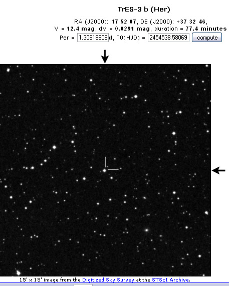 Mon 1° Transit d'exoplanète!!! TrES-3b Donnees-ETD