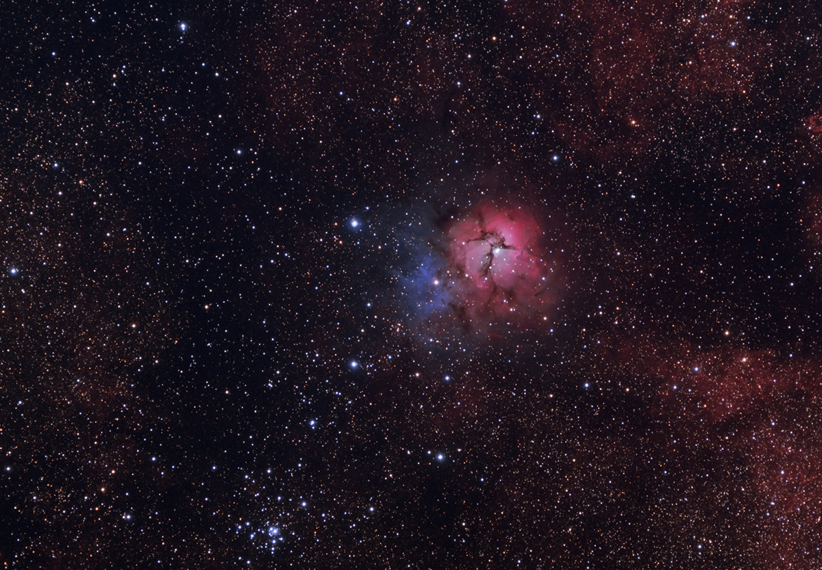 Nébuleuse de la Trifide M20  M20_ha_rgb_1200