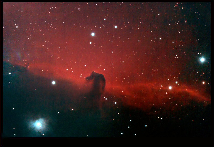 Nébuleuse de la Tête de Cheval et un bout de lune au C8 - la Marsa Barnard33finale