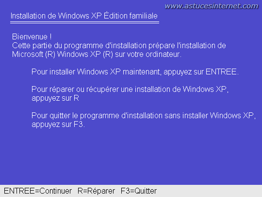 Tutorial : Comment partitionner un disque dur avec Windows XP ? Partition-avec-cd-windows-001