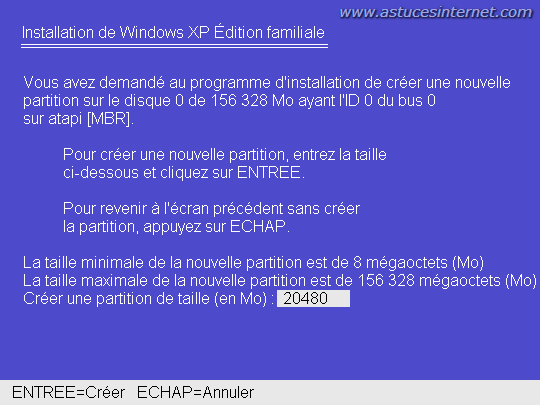 Tutorial : Comment partitionner un disque dur avec Windows XP ? Partition-avec-cd-windows-005