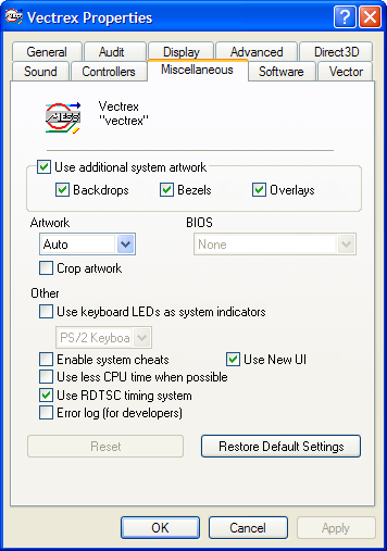 mess vectrex bios