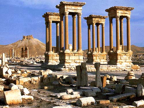 palmyra Syria Tetrapylon