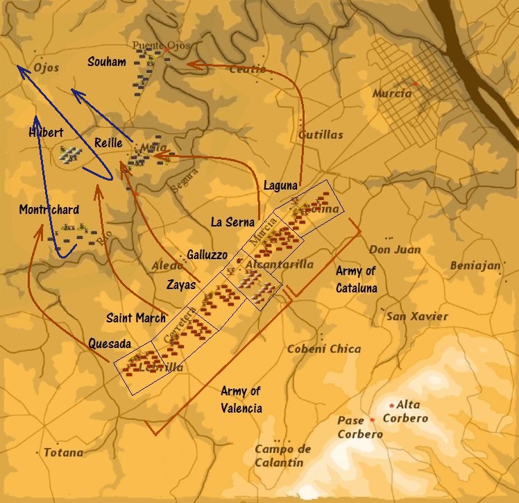 29. Battle of Ojos - 22nd March 1809 Map_Full