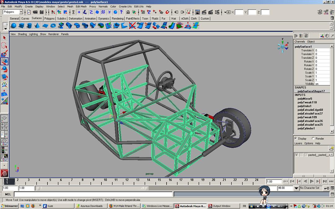 fabrication d'un chassis de trois roues électrique - Page 3 Chassis_persp_3