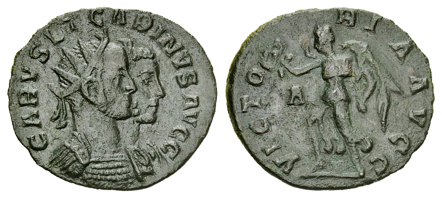 Carus - Carinus - Numerien et Sol sur une même monnaie 005068_l