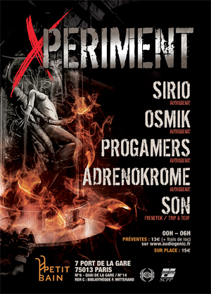  25-10-2014 // X-PERIMENT @Petit Bain - Paris/ 100% H VF-X-periment300x418