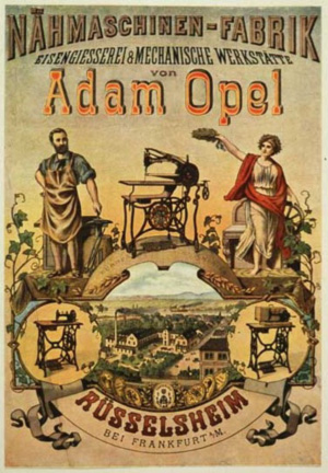 Istorija automobilskih logotipa Adam-opel-1