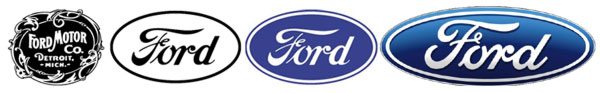 Istorija automobilskih logotipa Fordlogo1903-2003