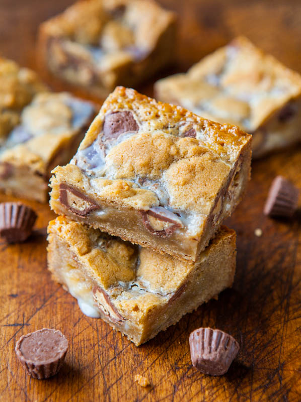 Peanut Butter Cup Cookie Dough Crumble Bars Peanutbuttercupbars-22