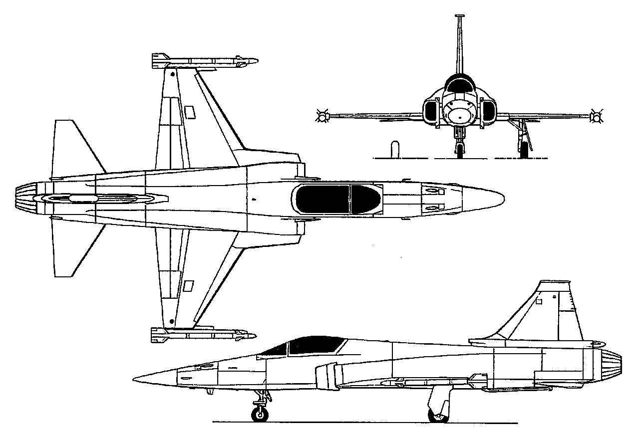  الطائرة المقاتلة المتعددة المهام F – 20 Tigershark Northrop_f-20