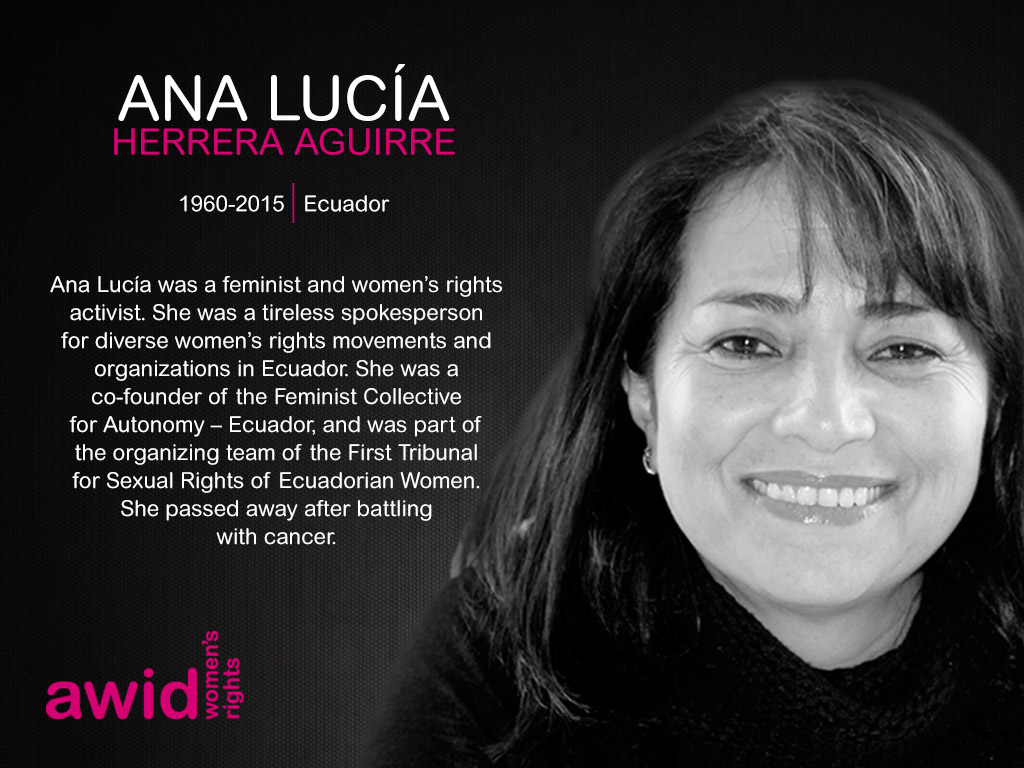 16 defensoras fueron asesinados, incluyendo 6 periodistas y defensores de los derechos  96_ana-lucia-herrera-aguirre_en