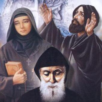 "القديسون وجه رحمة الله " Three-saints