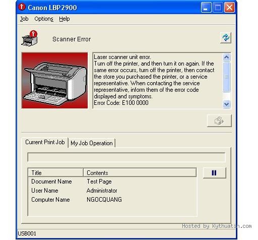 Máy in Canon 2900 báo lỗi Scan Laser scanner unit error E100 0000 May-in-canon-bao-loi-scaner