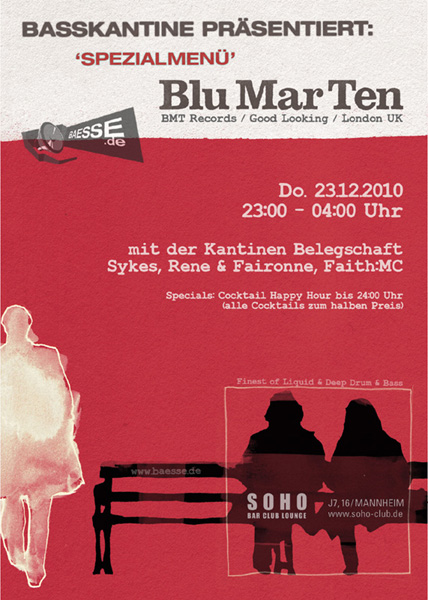 23.12.2010 - Basskantine - Spezialmenü mit 'Blu Mar Ten' @ Soho Club - Mannheim 20101223-blumarten-web