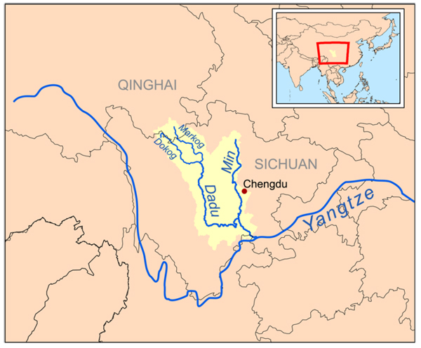 10 najvecih i najduzih reka na svetu Min_sichuan_rivermap-s