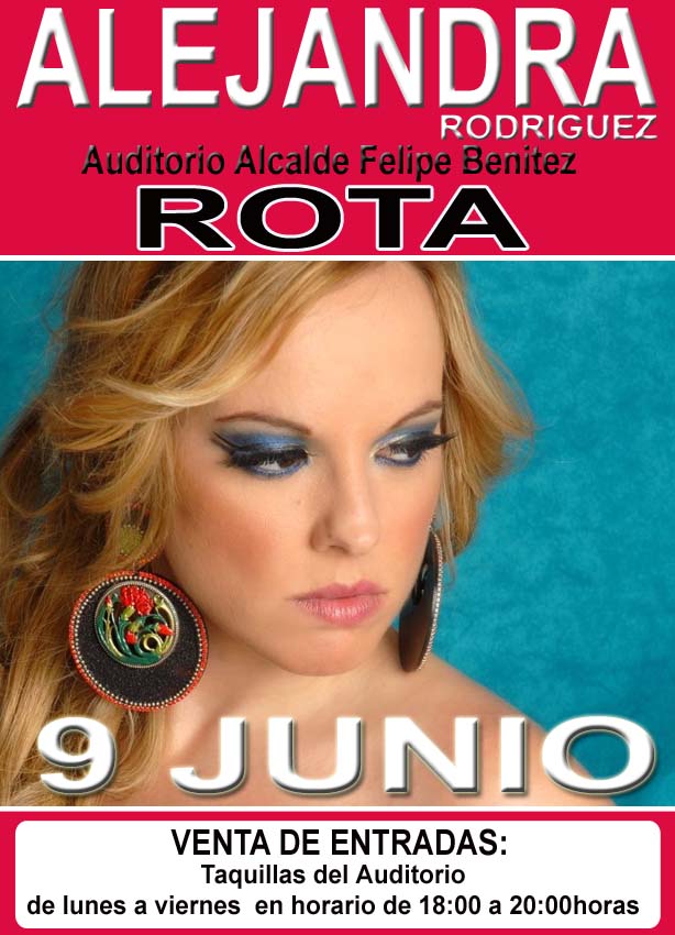 CONCIERTO DE ALEJANDRA EN ROTA (CÁDIZ) EL SÁBADO 9 DE JUNIO. Anuncio-ROTA