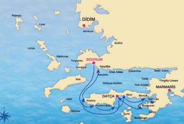 24 NİSAN 2016 BULMACASI SAYI: 1570 B1-bodrum-hisaronu-korfezi-bodrum-tur-rotasi