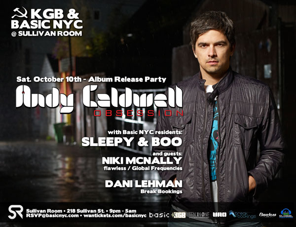 Sat. 10/10 ANDY CALDWELL 'Obsession' Tour @ Sullivan Room Caldwell1010