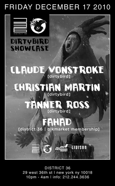 District 36 Presents CLAUDE VONSTROKE / Christian Martin / Tanner Ross Fri. Dec. 17th District36_121710