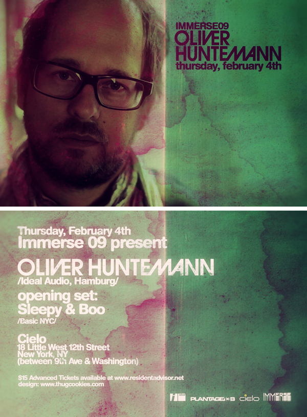 Immerse Presents OLIVER HUNTEMANN w/Sleepy & Boo @ Cielo - Thurs. Feb. 4th Huntemann020410