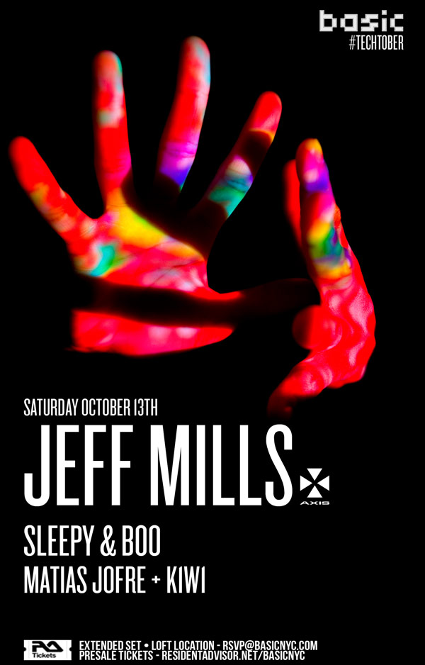 10/13 Basic - JEFF MILLS (Axis Records) @ loft location Jeffmills101312