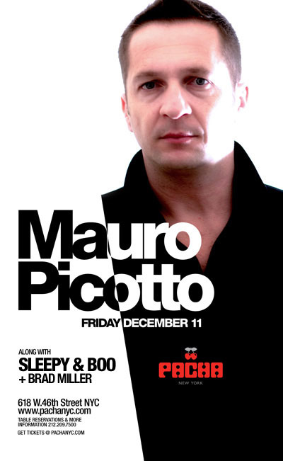 12/11/09 MAURO PICOTTO (Meganite) w/Sleepy & Boo @ Pacha Mauro121109