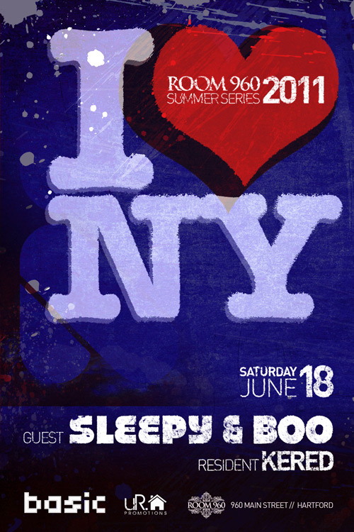 Room 960 Presents I <3 NY Featuring SLEEPY & BOO w/Kered - Sat. June 18th Room960_061811