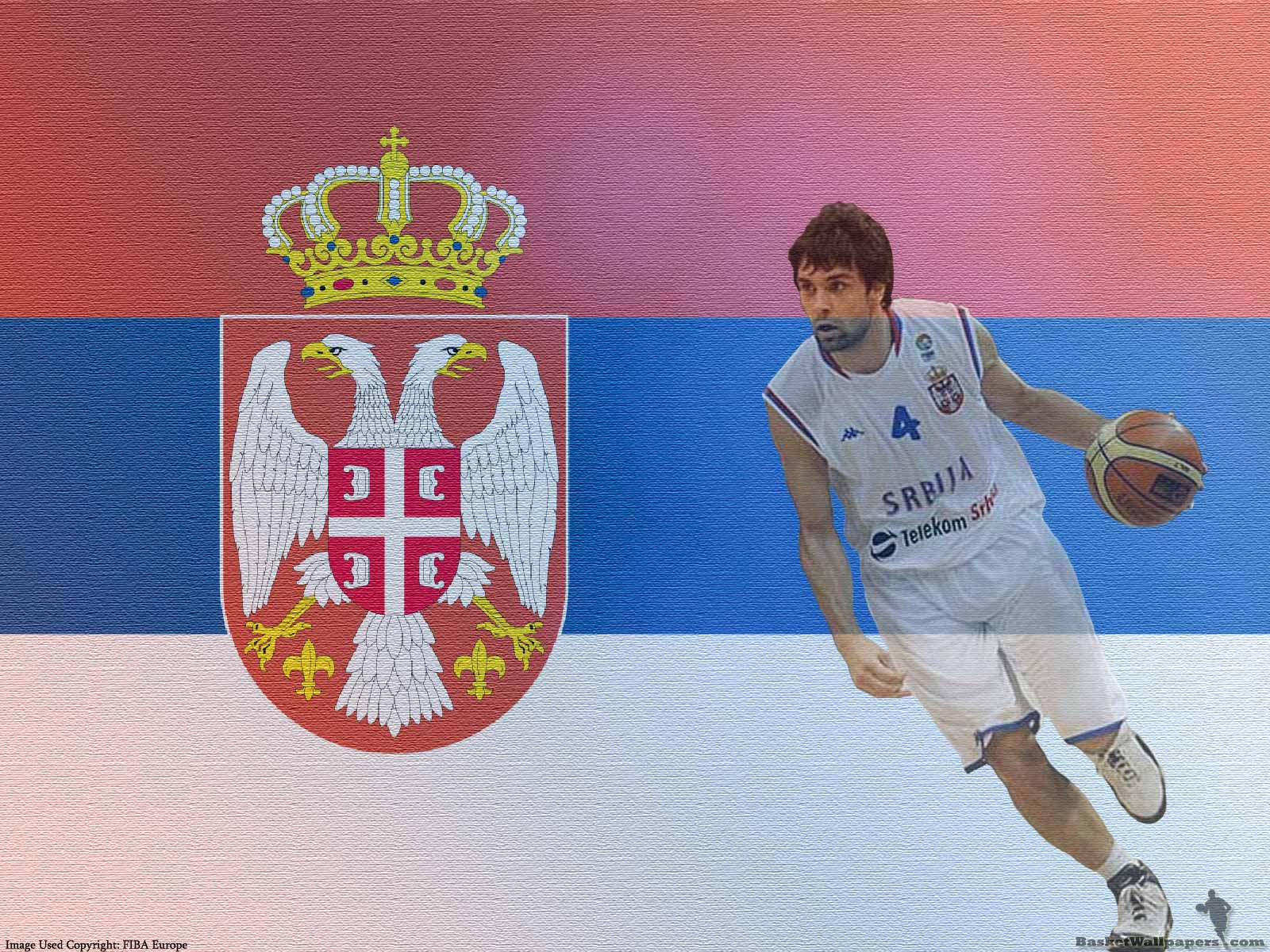 Wallpapers / Photoshop Milos-Teodosic-Serbia-Team-Wallpaper