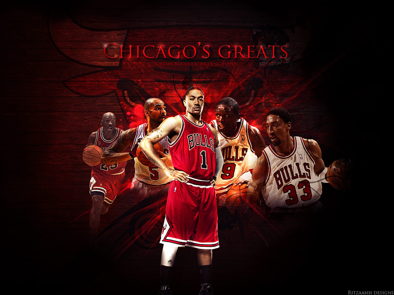 THE RETURN - 2013 Chicago-Bulls-Greats-Wallpaper